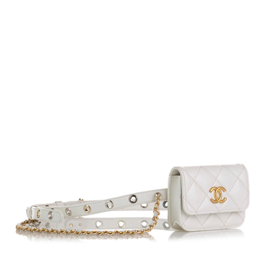 Chanel Punk Chain Leather Belt Bag (SHG-Y0gcgC)