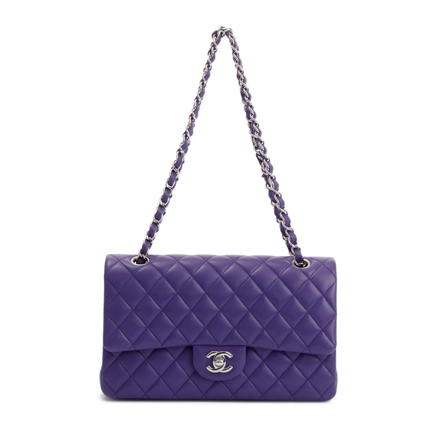 Chanel Purple Classic Medium Double Flap Bag