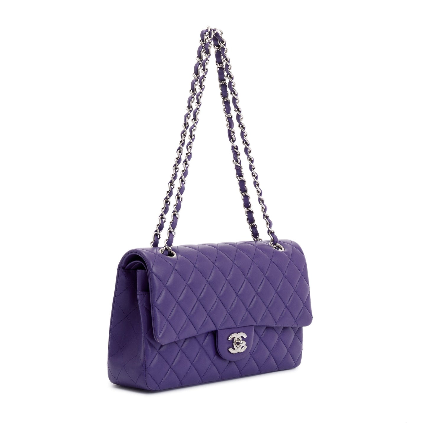 Chanel Purple Classic Medium Double Flap Bag