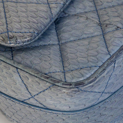 Chanel Python Easy Carry Medium Flap Bag