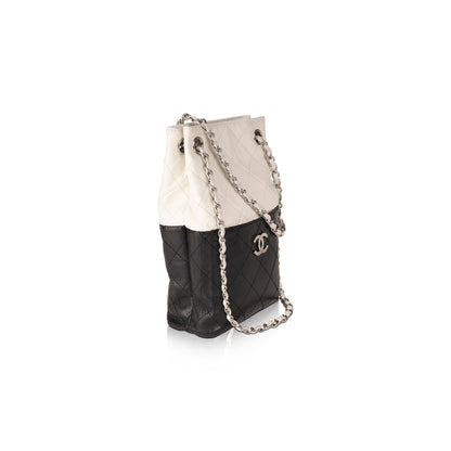Chanel Quilted Bicolour Vertical Tote