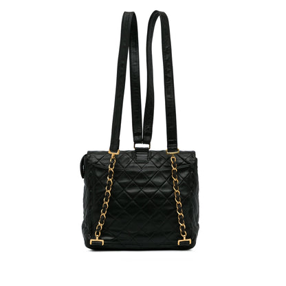 Chanel Quilted CC Flap Backpack (SHG-XI7DTD)
