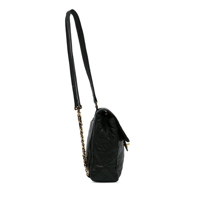 Chanel Quilted CC Flap Backpack (SHG-XI7DTD)