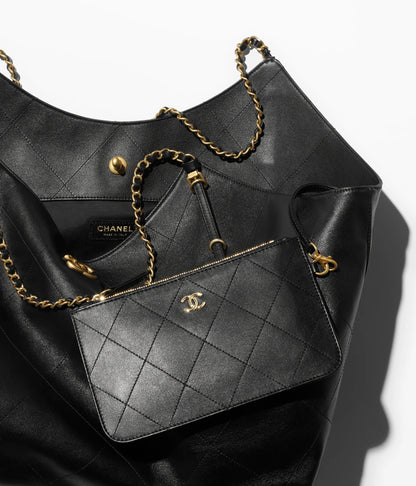 CHANEL QUILTED CALFSKIN LEATHER MAXI SHOPPING BAG