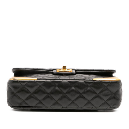 Chanel Quilted Calfskin Rock The Corner Flap