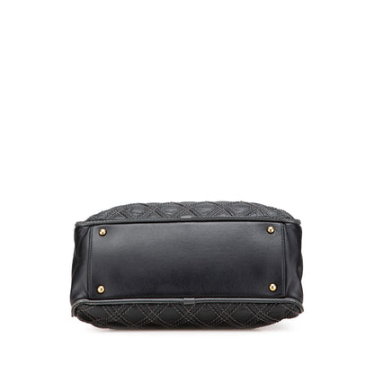 Chanel Quilted Calfskin Stitch Triptych Shoulder Bag