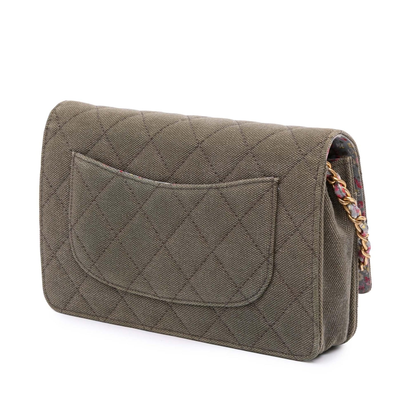 Chanel Quilted Canvas Coco Cuba Charms Wallet On Chain