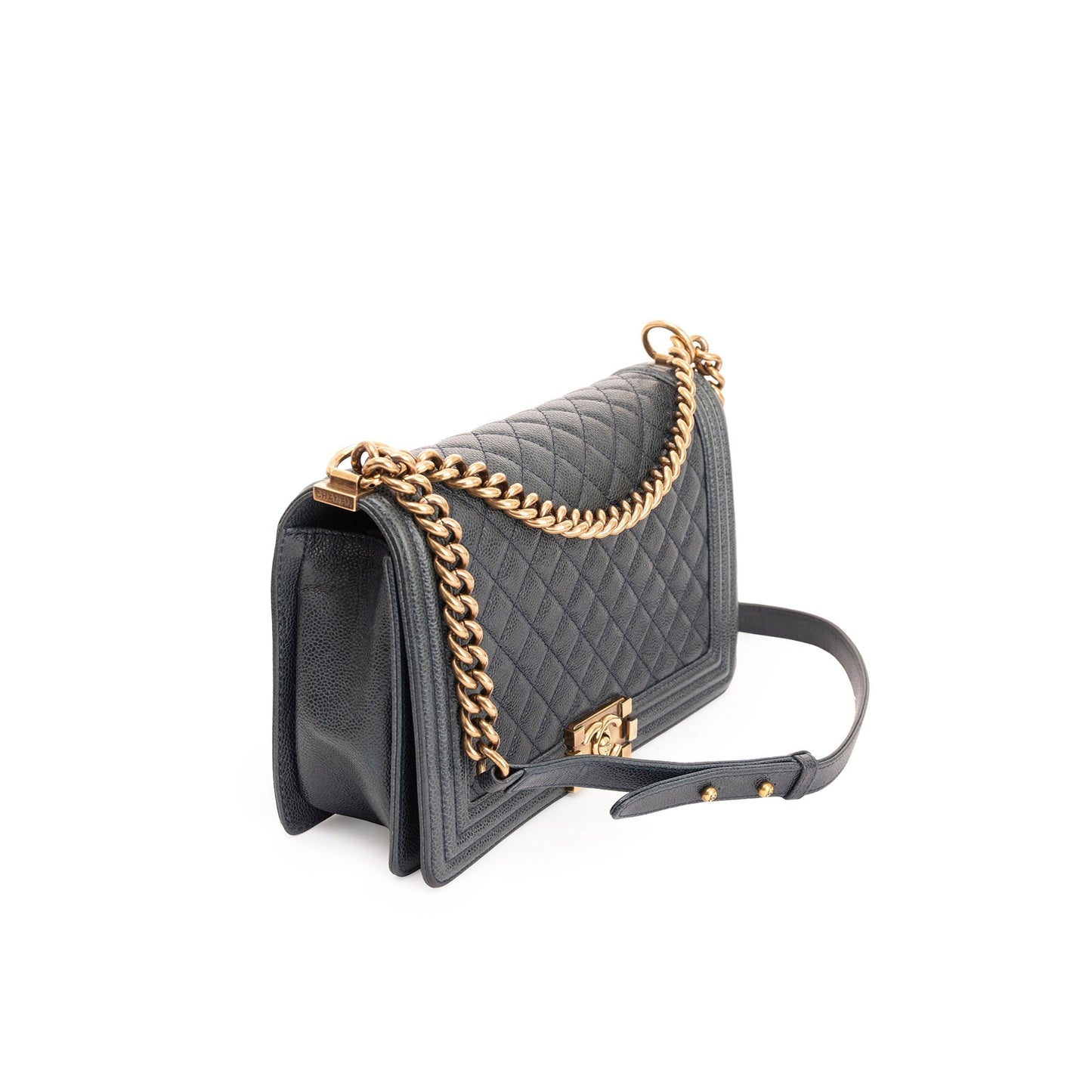 Chanel Quilted Caviar Large Boy Bag