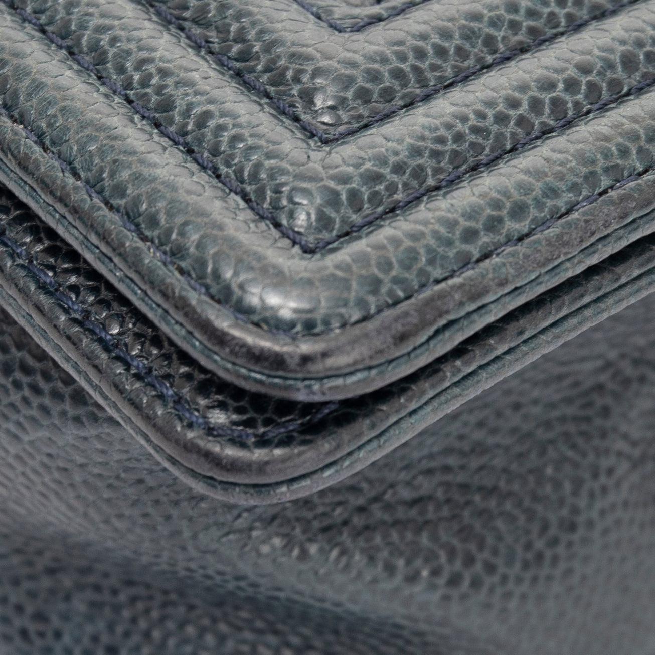 Chanel Quilted Caviar Large Boy Bag