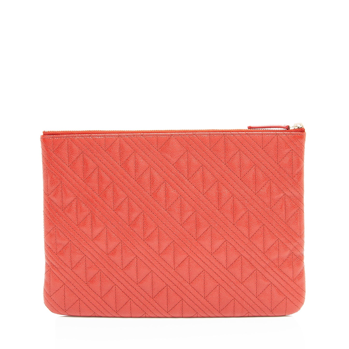 Chanel Quilted Caviar Leather Medium O-Case (SHF-AsHaeD)