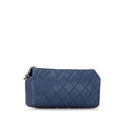 Chanel Quilted Caviar Pouch (SHG-Q8nLiP)