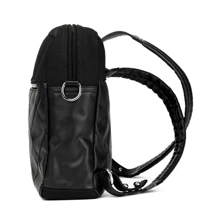CHANEL PARIS BIARRITZ CC QUILTED COATED CANVAS BACKPACK