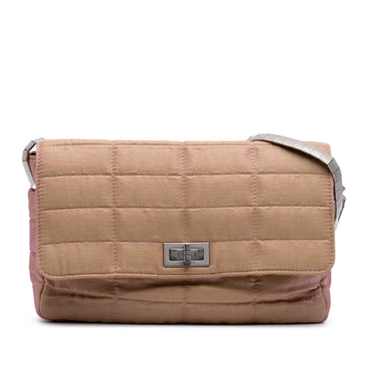 Chanel Quilted Iridescent Nylon Mademoiselle Flap