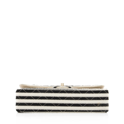 Chanel Quilted Jersey Pearl Coco Sailor Medium Flap Bag (SHF-23372)