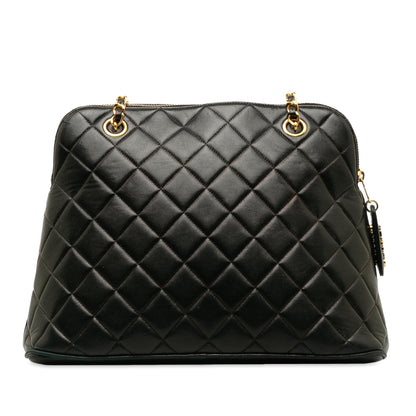 Chanel Quilted Lambskin Dome Shoulder Bag (SHG-BDgoe5)
