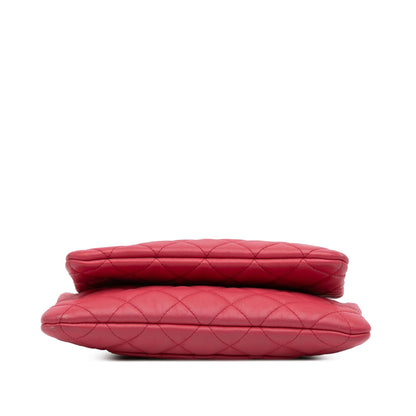 Chanel Quilted Lambskin Double Case with Chain