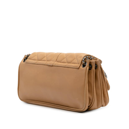 Chanel Quilted Lambskin Mademoiselle Lock Accordion Flap