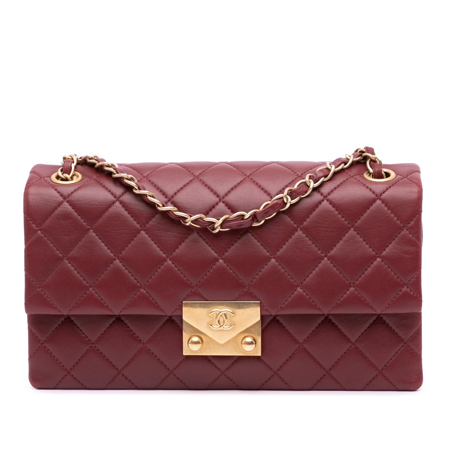 Chanel Quilted Lambskin Pagoda Accordion Flap