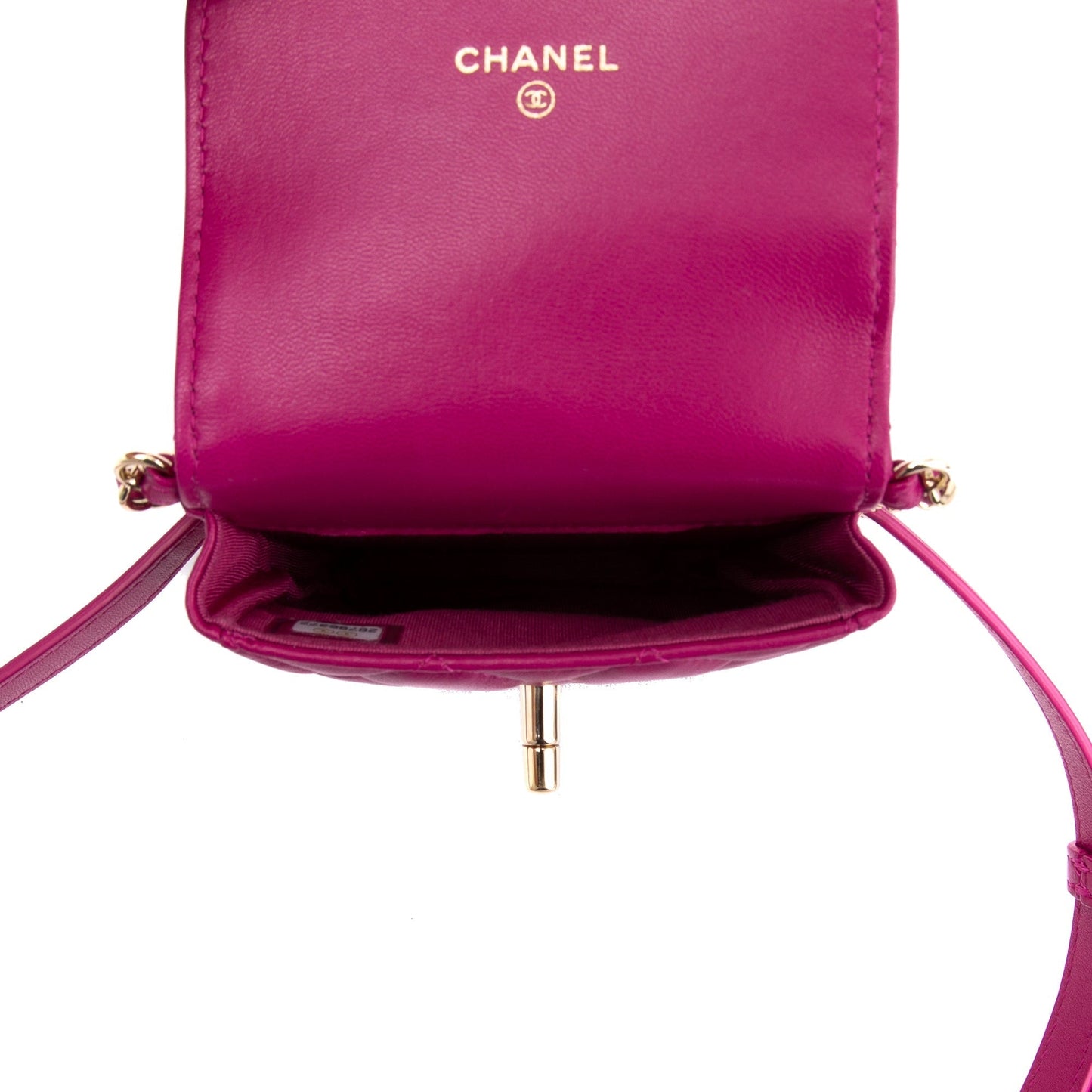 Chanel Quilted Lambskin Phone Chain Waist Bag