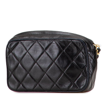 Chanel Quilted Lambskin Tassel Pouch