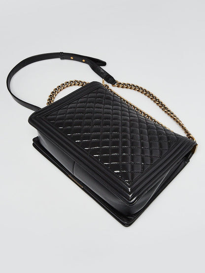Chanel Quilted Calfskin Leather Large Boy Bag