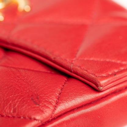 Chanel Quilted Leather Double CC Flap Belt Bag