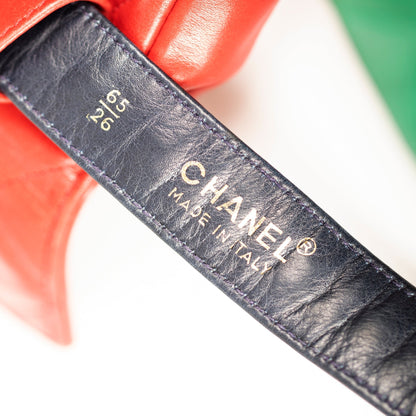Chanel Quilted Leather Double CC Flap Belt Bag
