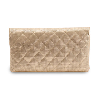Chanel Quilted Metallic Beauty CC Clutch