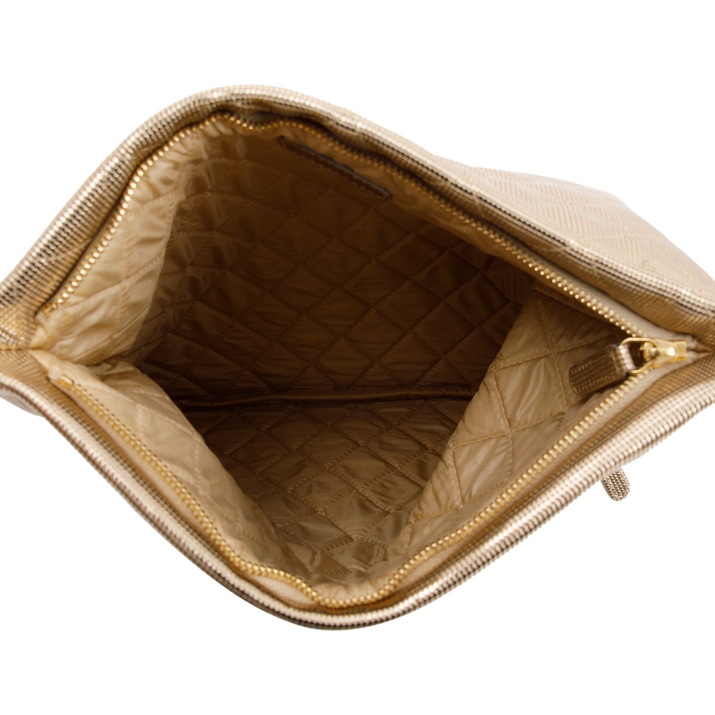 Chanel Quilted Metallic Beauty CC Clutch