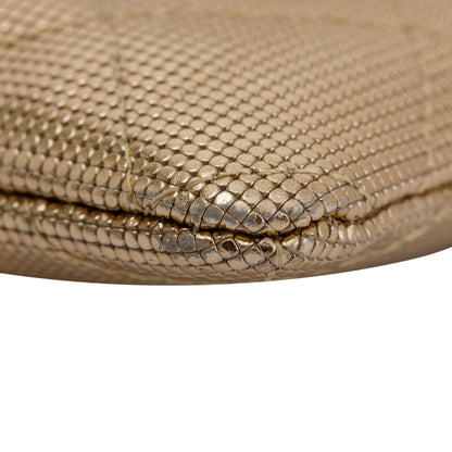 Chanel Quilted Metallic Beauty CC Clutch