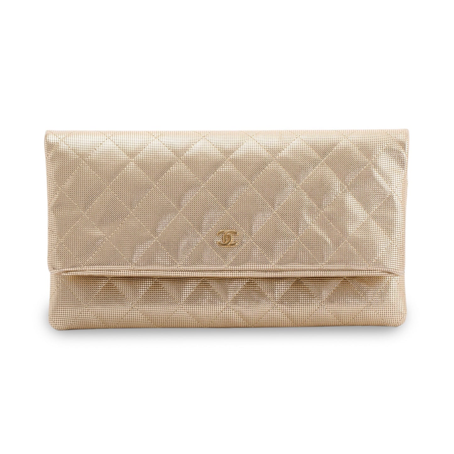 Chanel Quilted Metallic Beauty CC Clutch