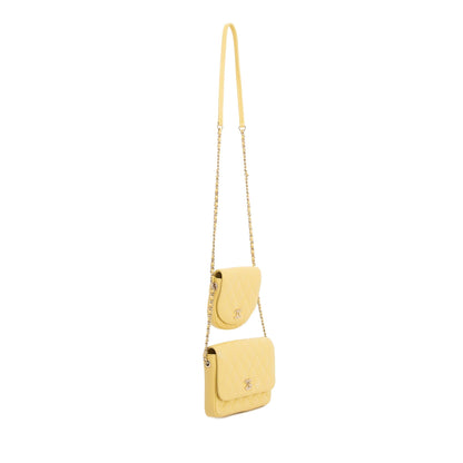 Chanel Quilted Side Packs Crossbody Bag