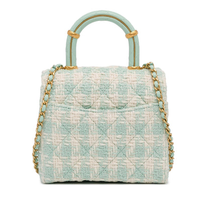 Chanel Quilted Tweed Crush Top Handle Bag (SHG-gVQFkc)