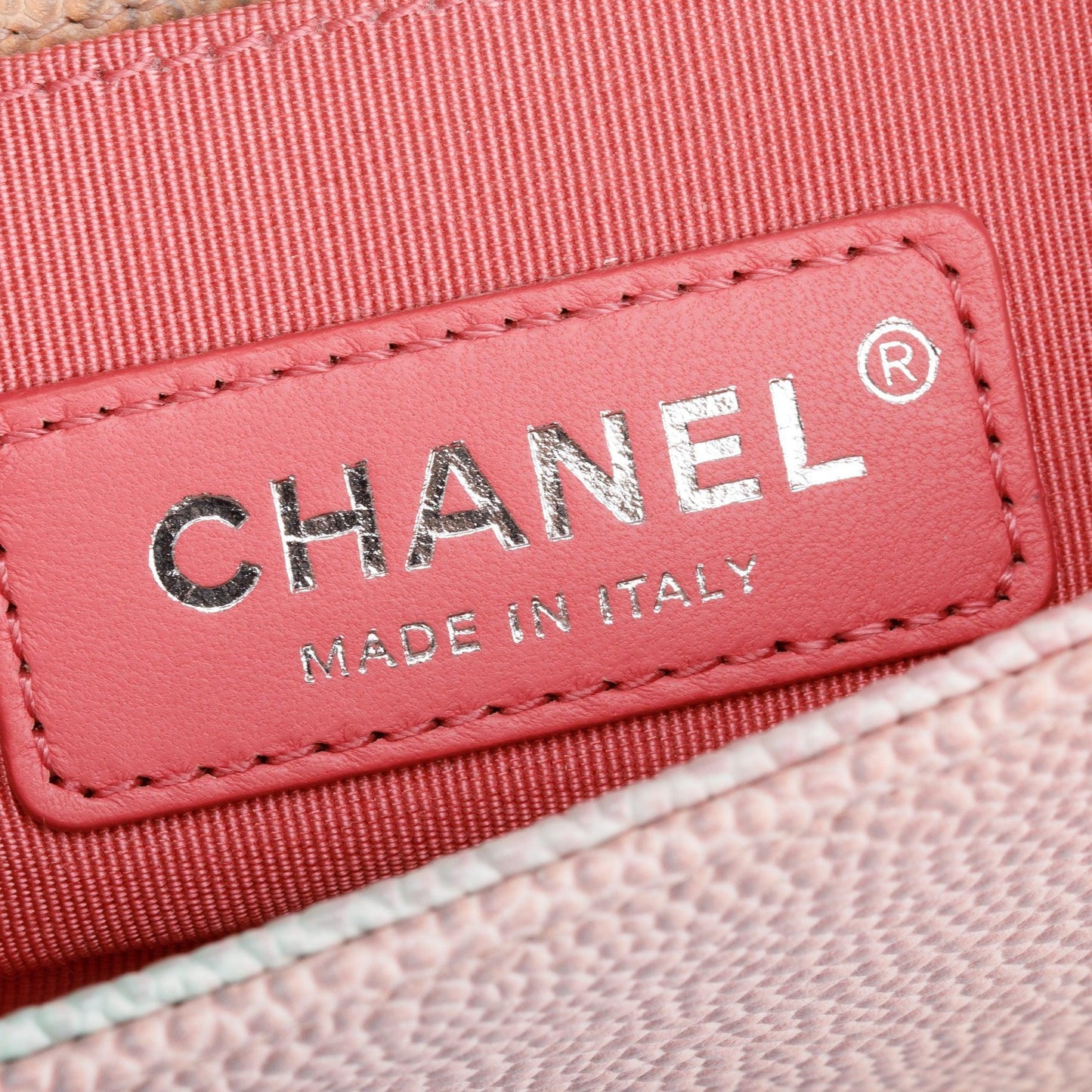 Chanel Rainbow Caviar Leather Mini Boy Flap Bag