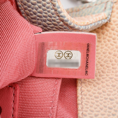 Chanel Rainbow Caviar Leather Mini Boy Flap Bag