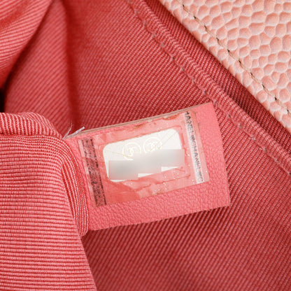 Chanel Rainbow Quilted Caviar Leather Medium Boy Bag