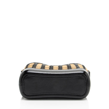 Chanel Rattan Calfskin Gabrielle Small Hobo