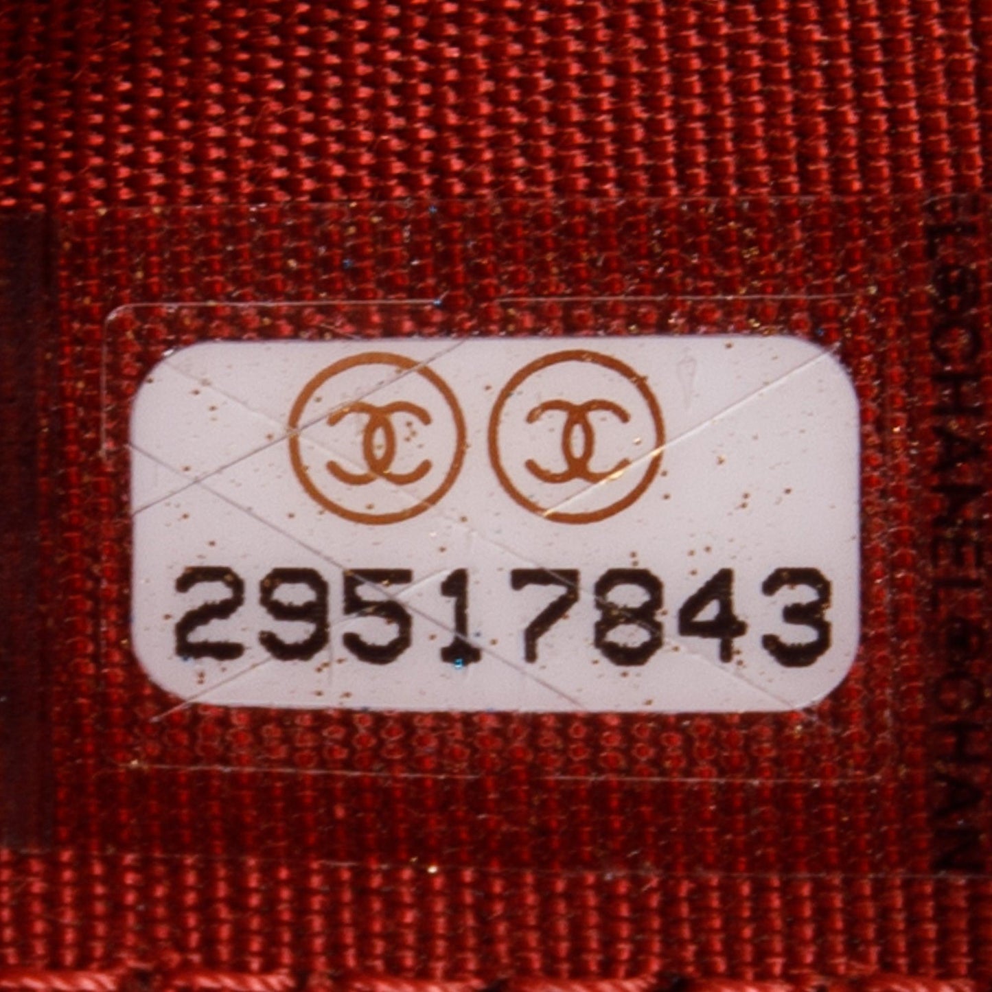 Chanel Red Caviar Camelia Wallet on Chain