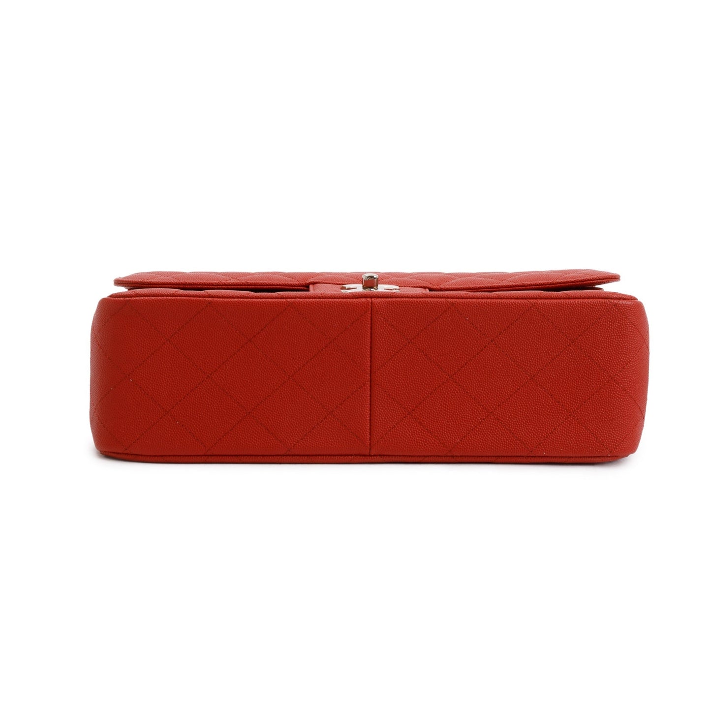 Chanel Red Caviar Classic Jumbo Double Flap Bag