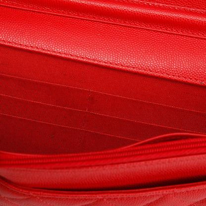 Chanel Red Caviar Classic Wallet on Chain