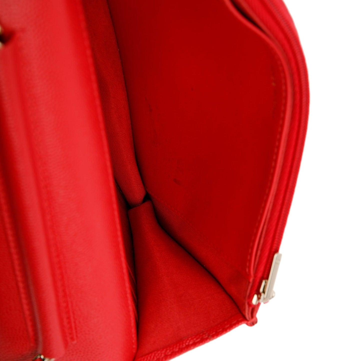 Chanel Red Caviar Classic Wallet on Chain