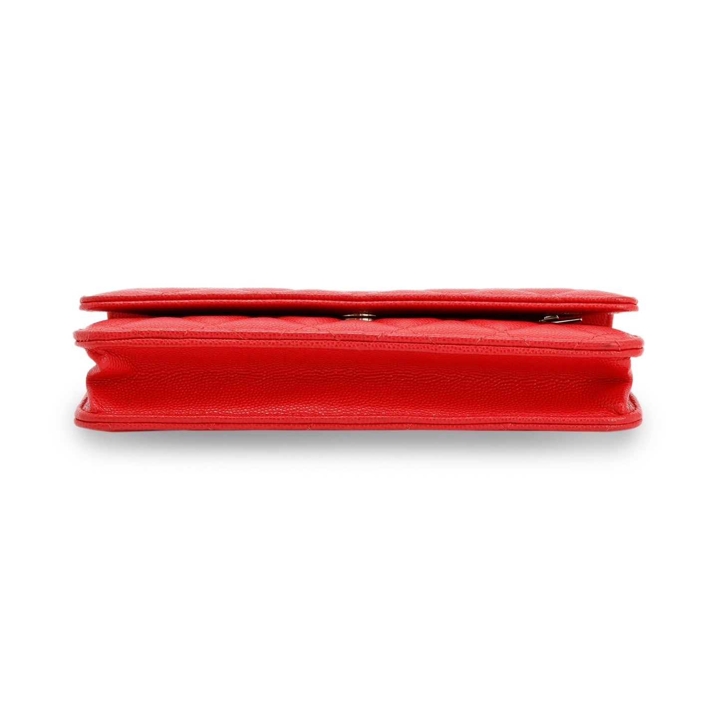 Chanel Red Caviar Classic Wallet on Chain
