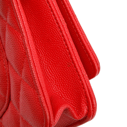 Chanel Red Caviar Classic Wallet on Chain