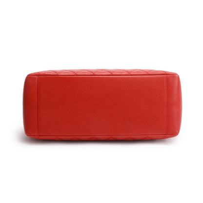 Chanel Red Caviar Leather Grand Shopping Tote (GST)