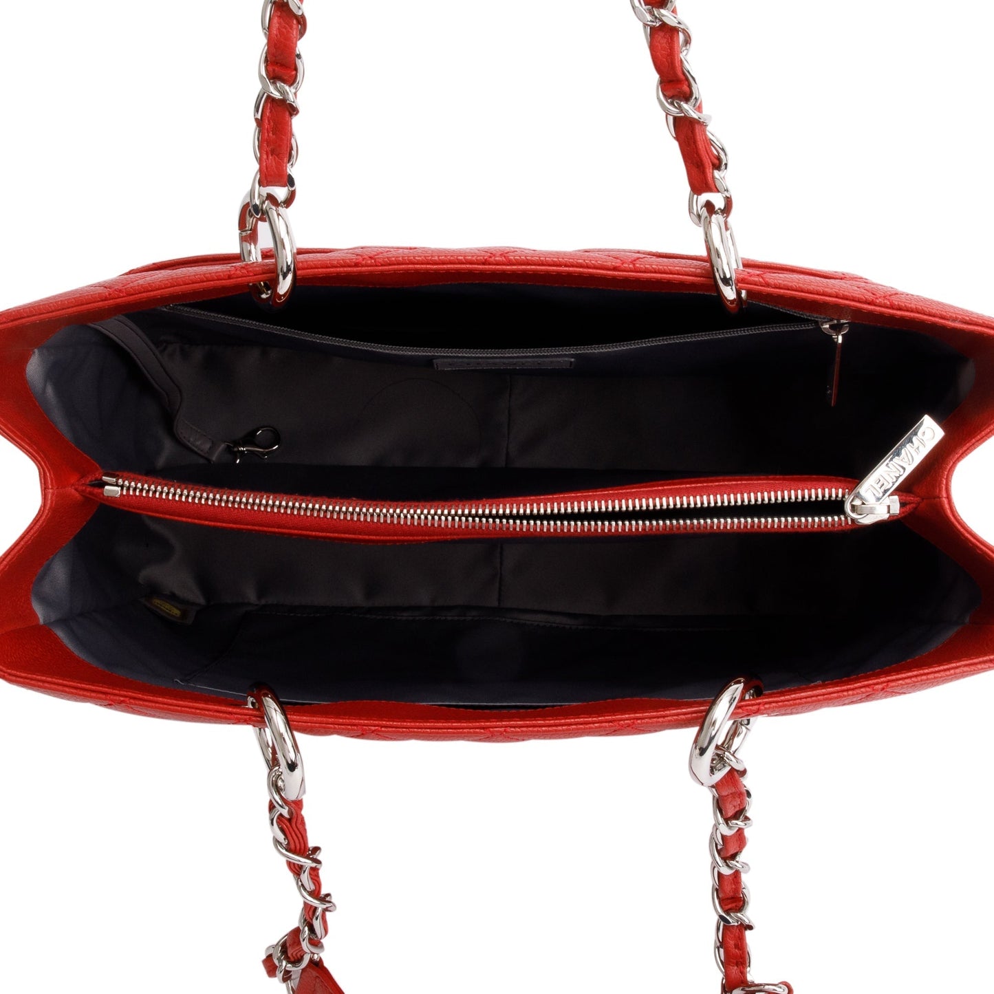 Chanel Red Caviar Leather Grand Shopping Tote (GST)