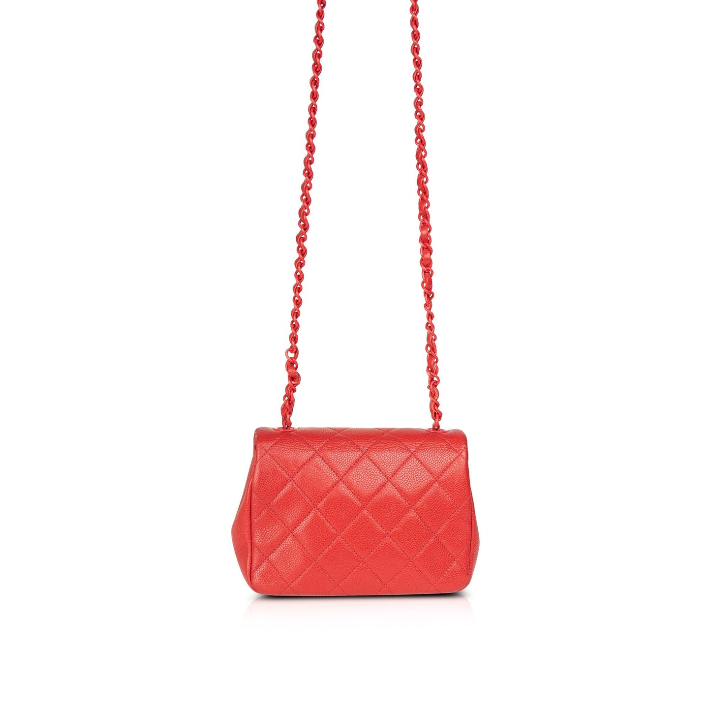 Chanel Red Incognito Square Mini Flap Bag