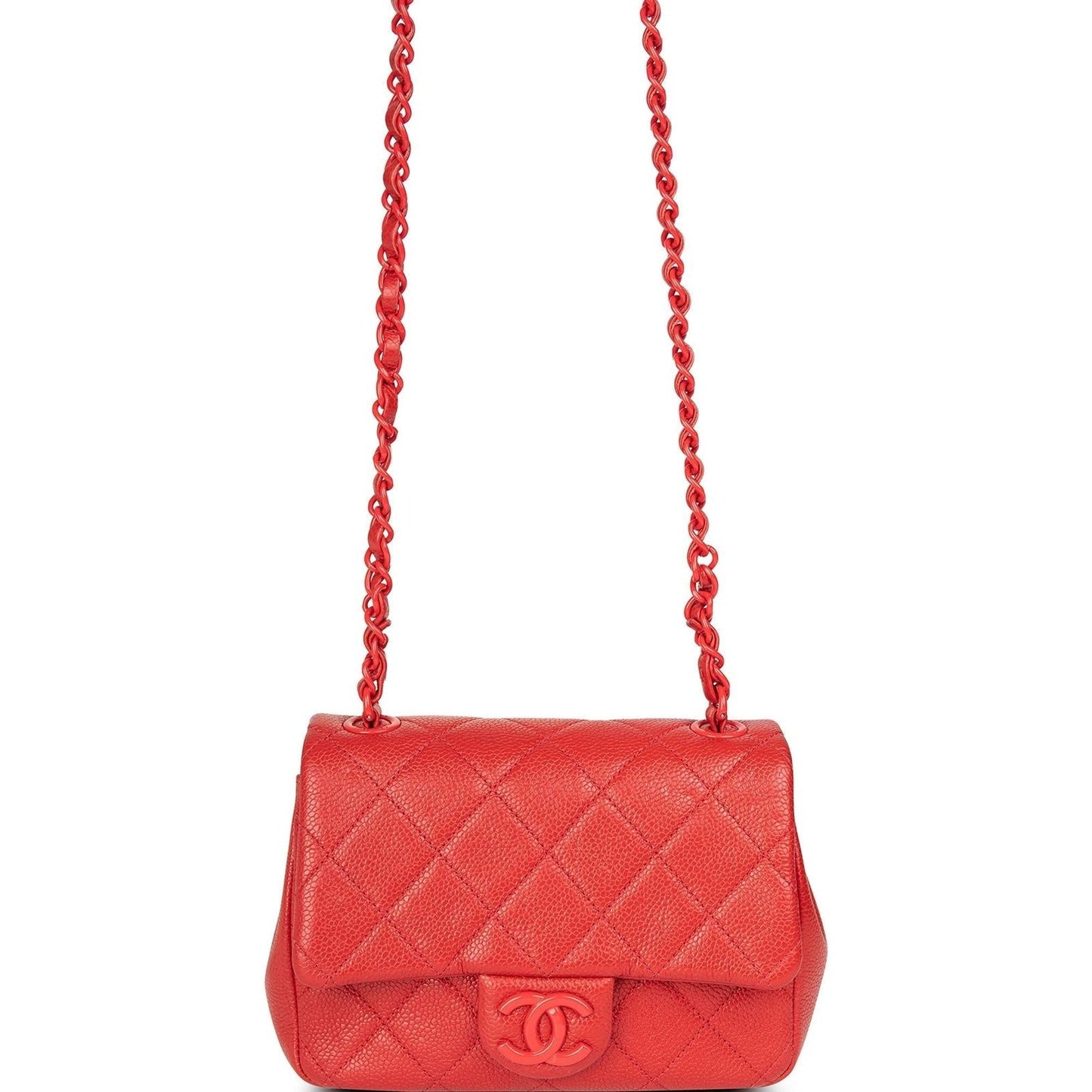 Chanel Red Incognito Square Mini Flap Bag