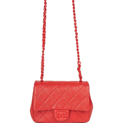 Chanel Red Incognito Square Mini Flap Bag