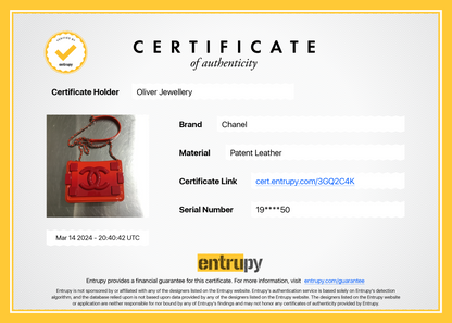Chanel Red Plexiglass Patent Leather Mini Boy Brick Flap Bag