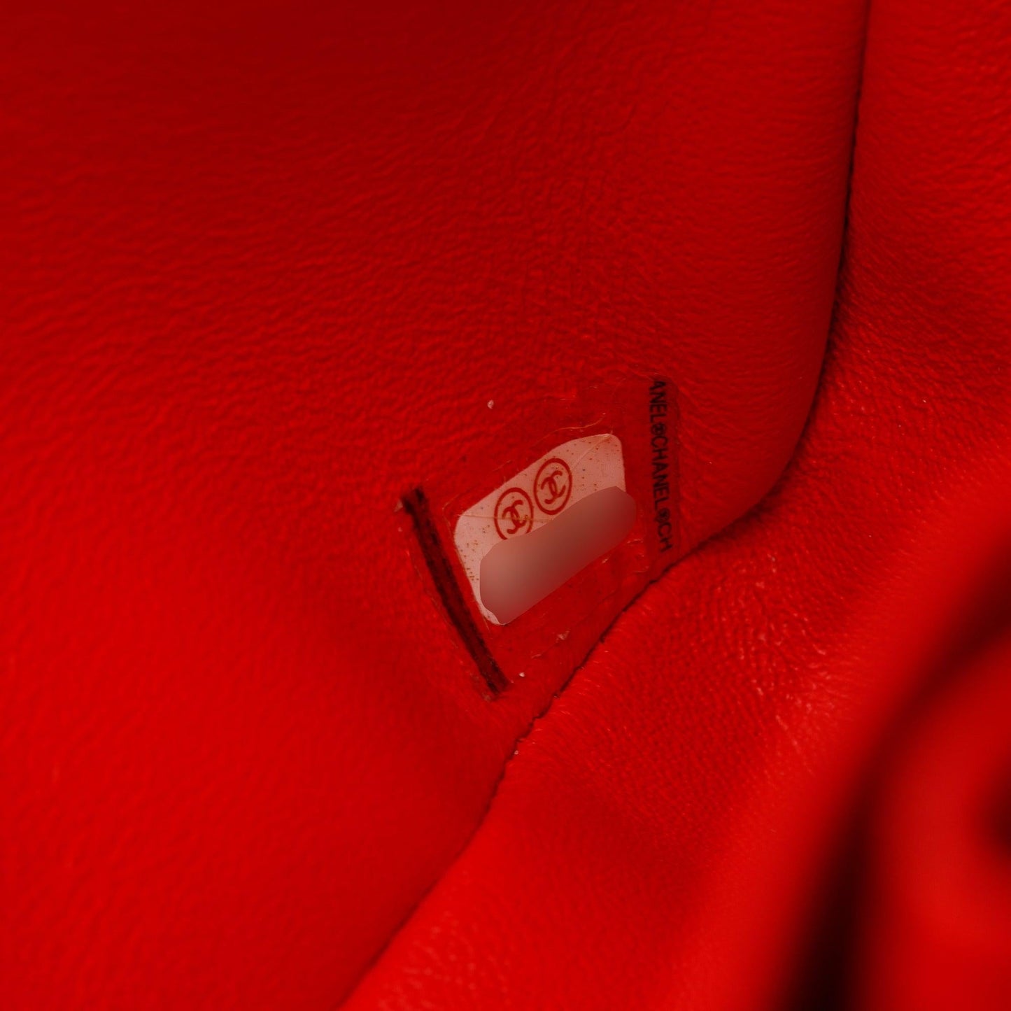 Chanel Red Quilted Caviar Leather Chevron Jumbo Double Flap Bag
